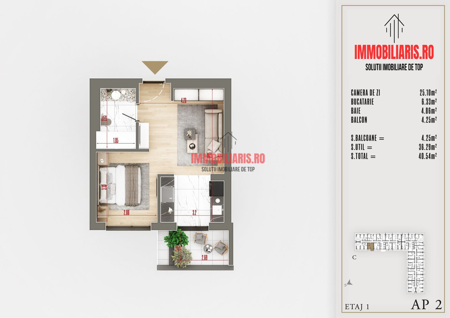 Pallady- Finisaje la Alegere- Incalzire Pardoseala- Direct Dezvoltator - Schiță 2