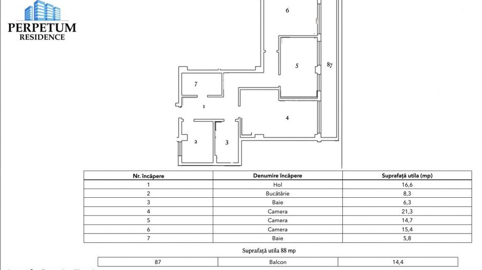 Tomis Nord - Vanzare apartament decomandat cu 3 camere, bloc nou. - Poză 3