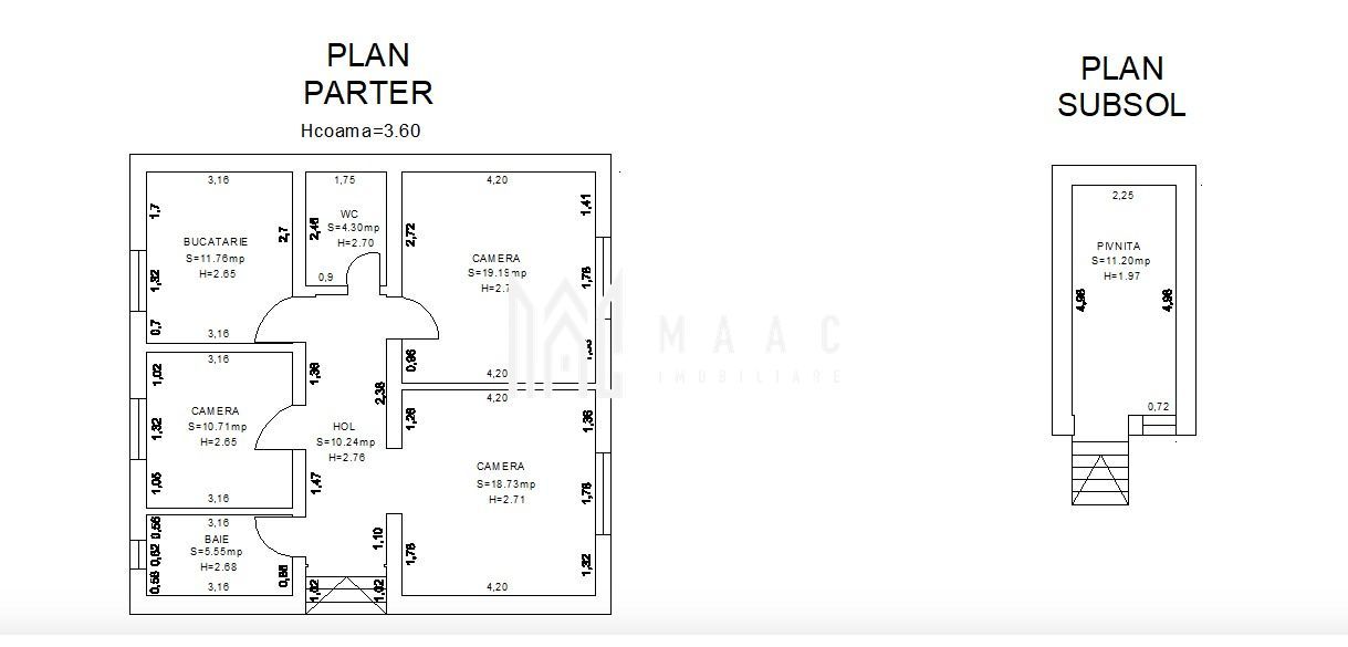 Spatiu birouri | Parcare | Curte | Terasa | Hipodrom - Schiță 1