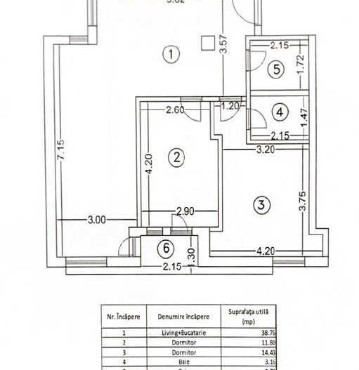 Apartament 3 camere Otopeni ultracentral – de la dezvoltator - Schiță 8