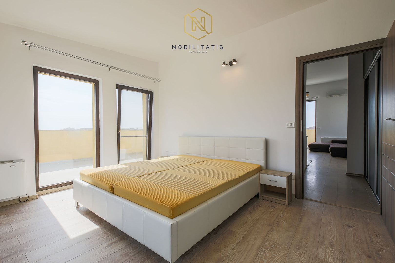 Apartament Giroc, 2 camere | Mobilat & Utilat | Terasa 50 mp & Parcare - Poză 11