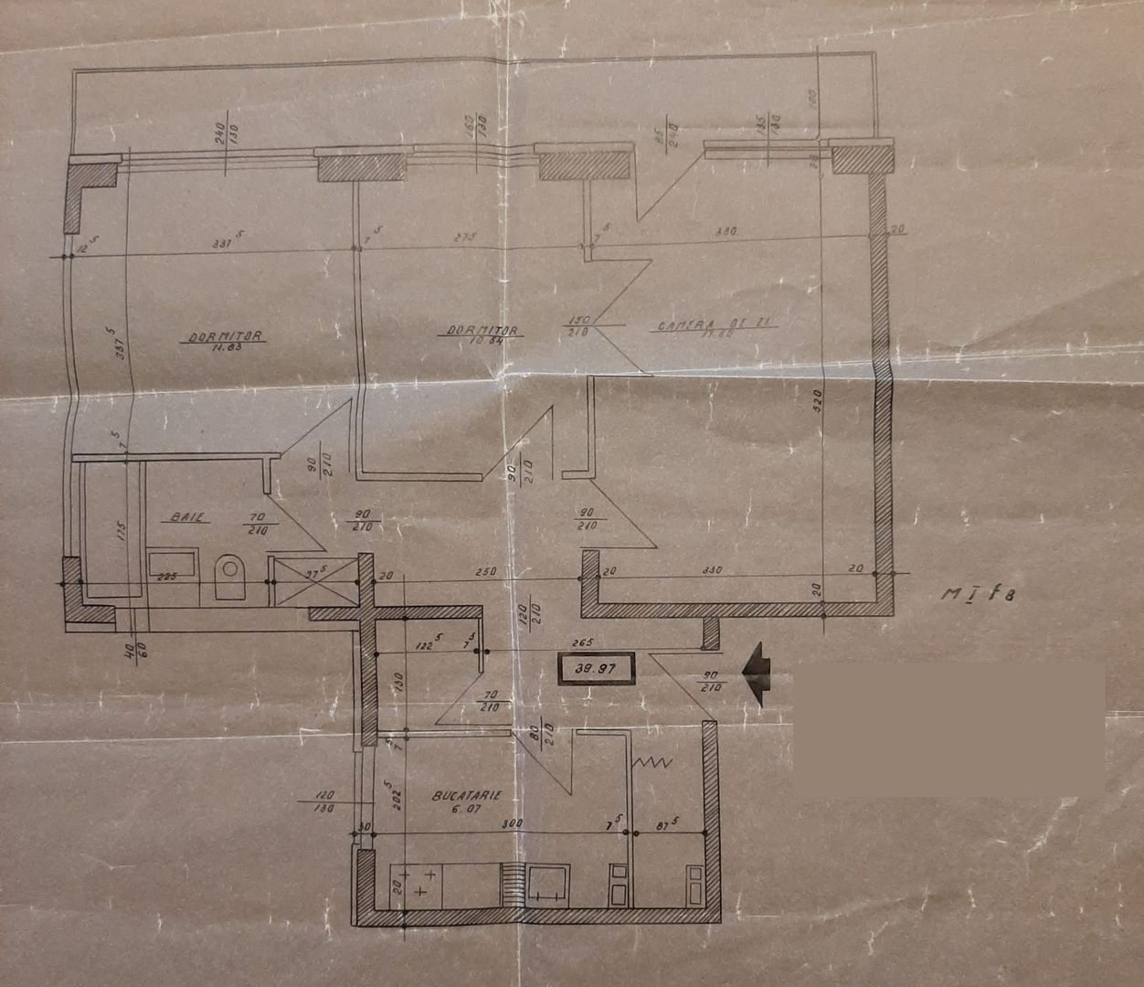 Apartament 3 camere balcon 10mp Raul Doamnei, Drumul Taberei - Schiță 9