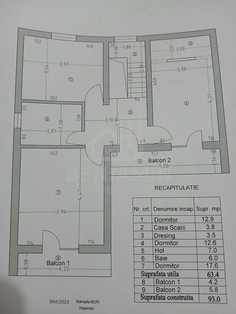 Casa noua stil mediteranean - P+1 - 4 dormitoare - 176mp - Damila - Schiță 15