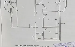 Apartament cu 4 camere, mobilat și utilat, zona TRAIAN; - Poză 11