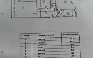 Apartament 2 Camere | Zona Sebastian | Renovat | Bloc reabilitat - Schiță 22