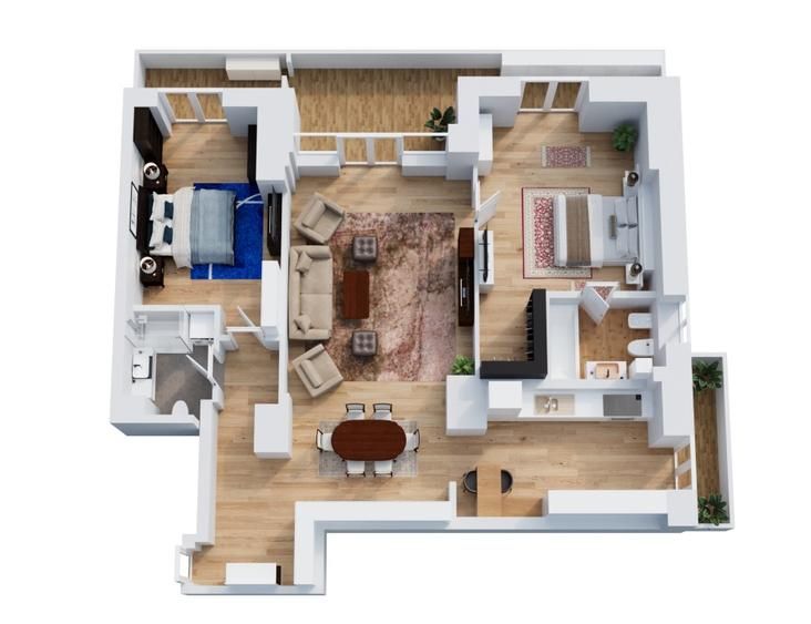 Apartament spațios 3 camere | Sos. Nordului | Terasă | Parcare subterană - Poză 1