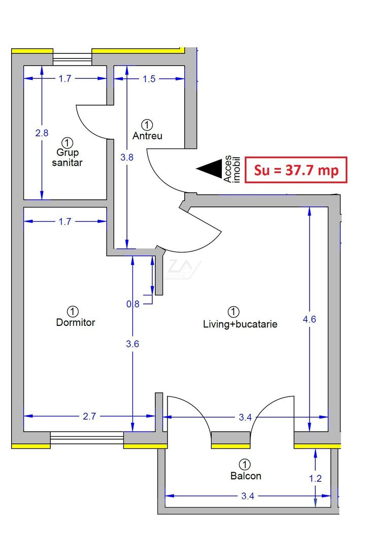 Etaj 1. Bloc finalizat. Loc de parcare. - Poză 8