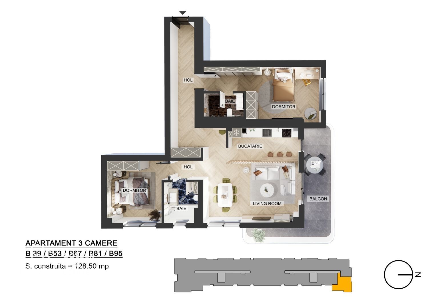 Apartamente 3 camere, Pipera, comision 0 % - Poză 16