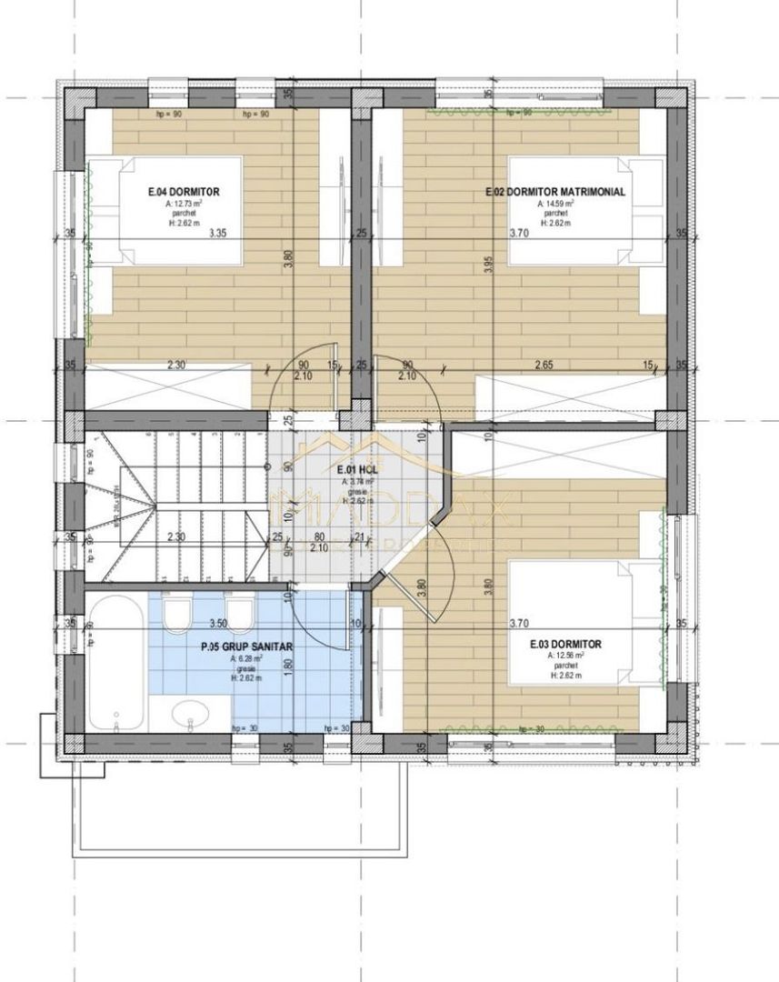 Vila individuala P+1 ***4 Camere***Curte proprie 380 mp//CORBEANCA - Schiță 30