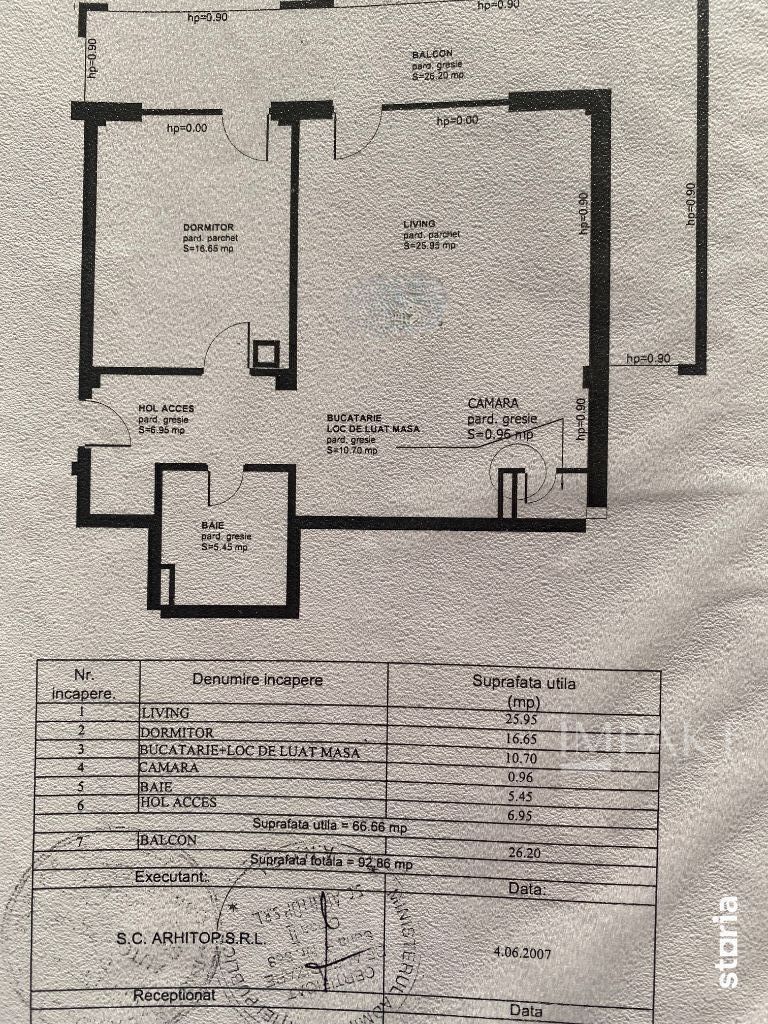 Apartament 2 camere, 67 mp + terasa 25 mp, cu boxa – Andrei Mureșanu! - Schiță 10