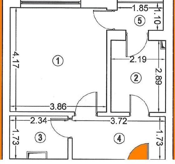 Apartament 1 Camera + Boxa - Exigent Plaza - Lujerului - Schiță 9