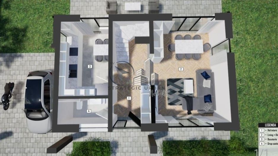 Casă individuală pasivă nZEB cu 4 camere – zona Primăriei Florești - Schiță 10