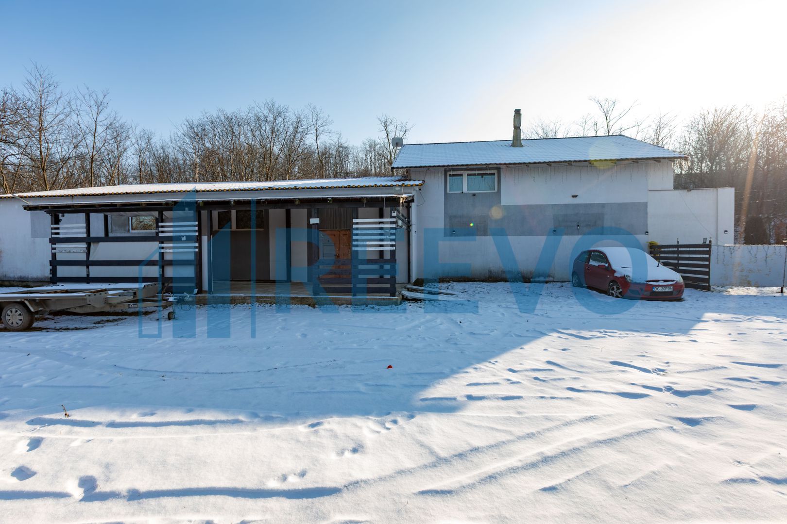 Proprietate cu casa si spatiu comercial+teren 4060 mp Bahna - Poză 5