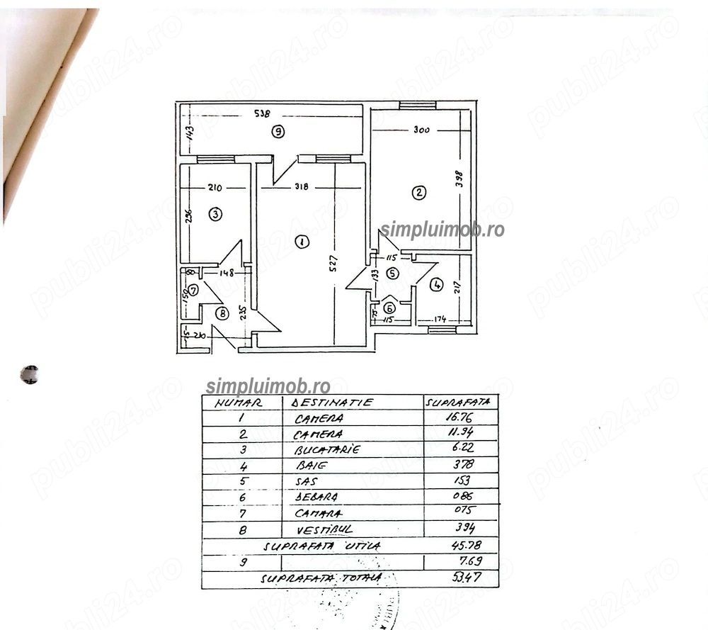 Metrou Piata Sudului - 2 Camere 54mp Bd. Alexandru Obregia - Schiță 6