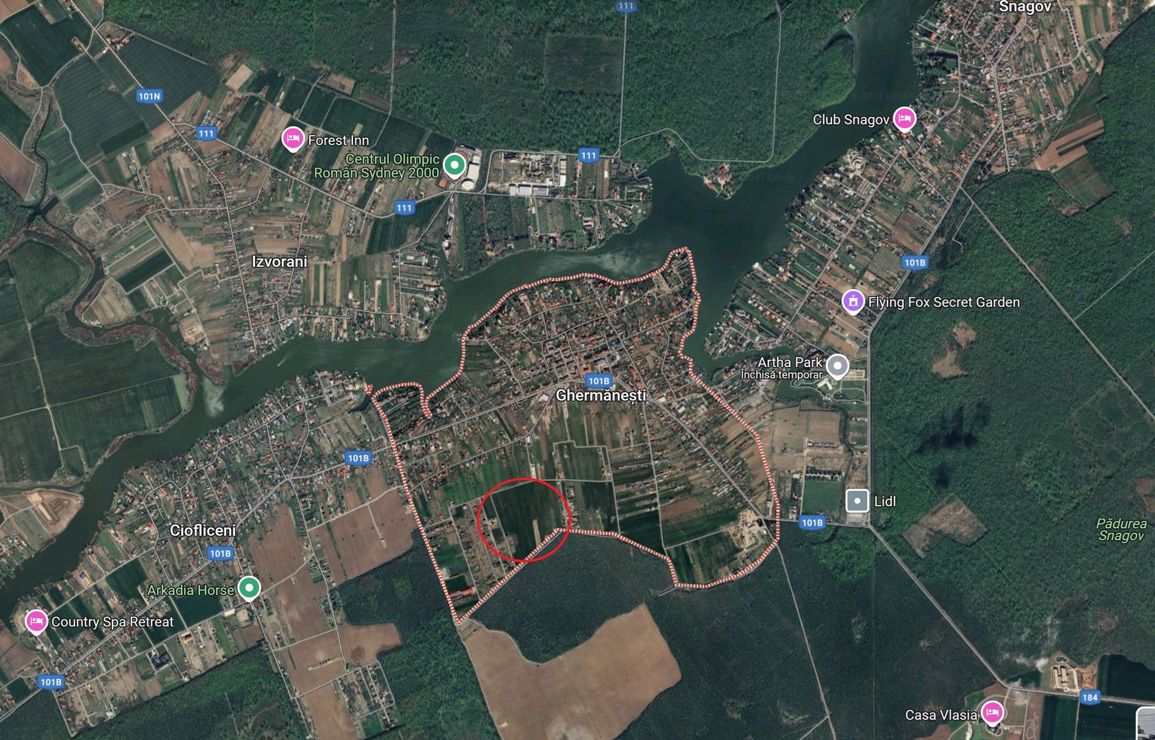 Teren 1500 mp Ghermanesti in proximitatea padurii str Nicopole - Poză 2