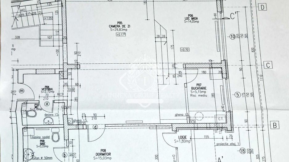 Apartament / Spațiu de birouri open-space de vânzare – Mitropoliei – Unirii - Schiță 13