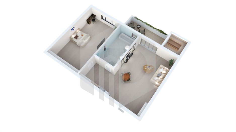 Apartament | 2 Camere | 39mpu | Parter, Etaj 3 | La cheie | Parcare - Poză 4