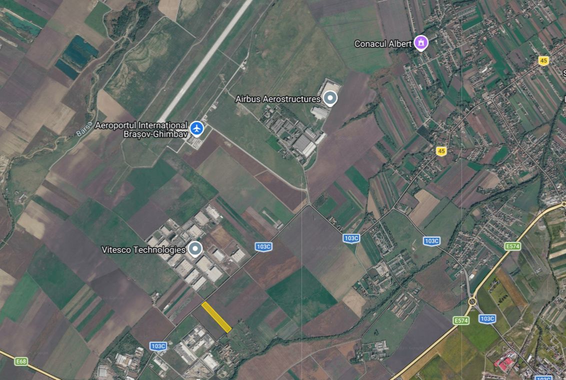 OCAZIE! Lot teren in vecinatatea aeroportului Brasov 50 m deschidere - Poză 7