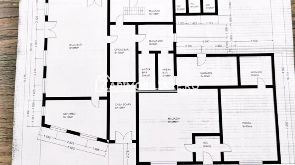Spatiu Comercial  11 camere,370 mp utili,960 mp teren - Poză 2