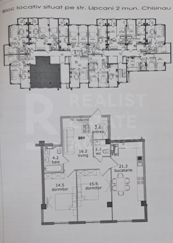 Vânzare, apartament, 2 camere, str. Alba Iulia, Buiucani - Poză 4