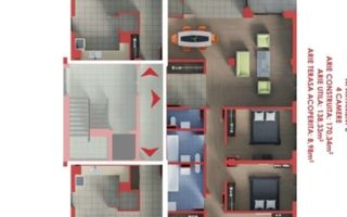 Apartament 4 camere,3bai,136mp.utili+19mp terase acoperite - Poză 5
