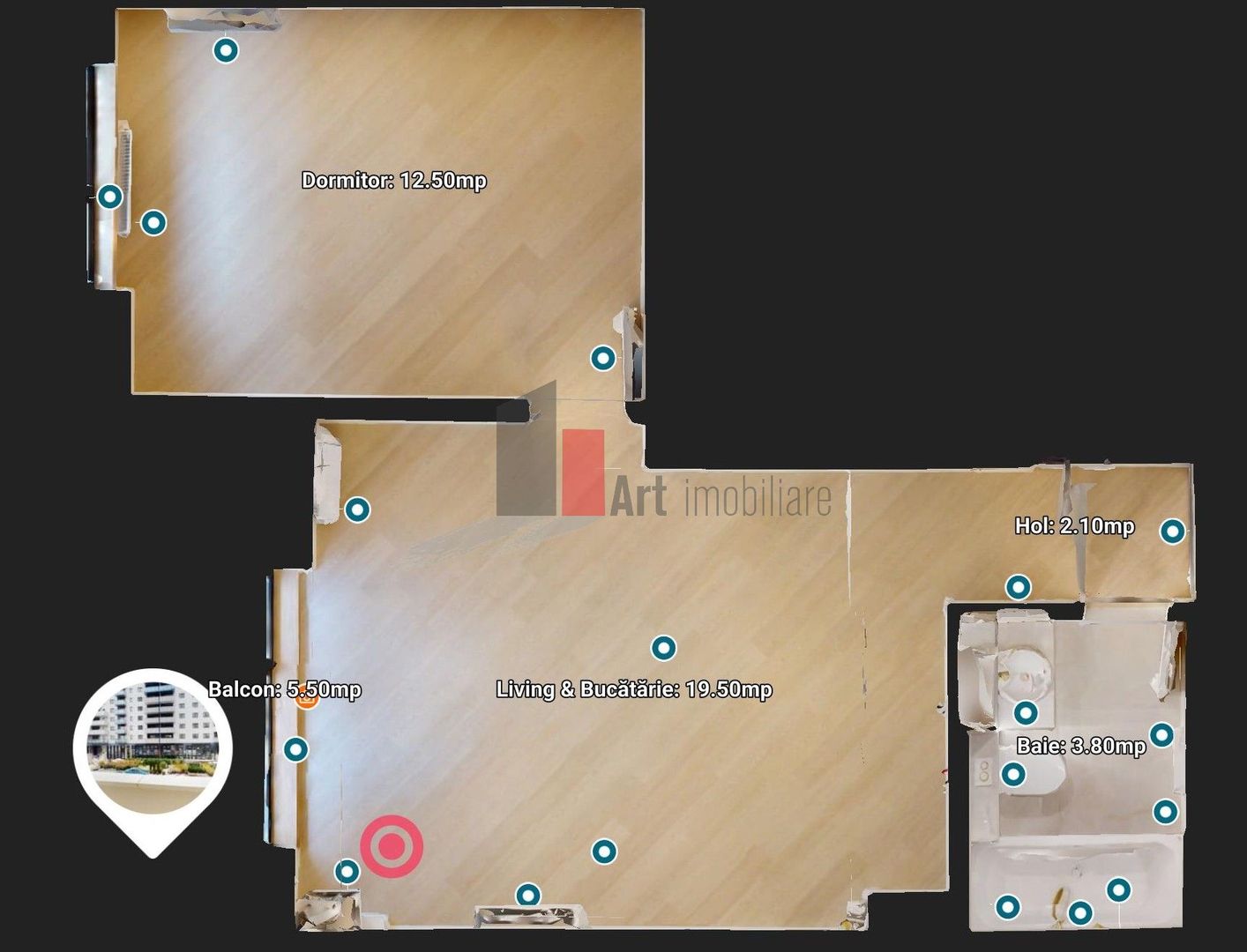 Apartament 2 camere finisat lux - Cortina North|Comision 0 - Poză 13