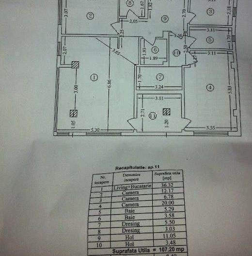4 camere | 2 locuri parcare subterane și boxă | Bucureștii Noi - Schiță 14
