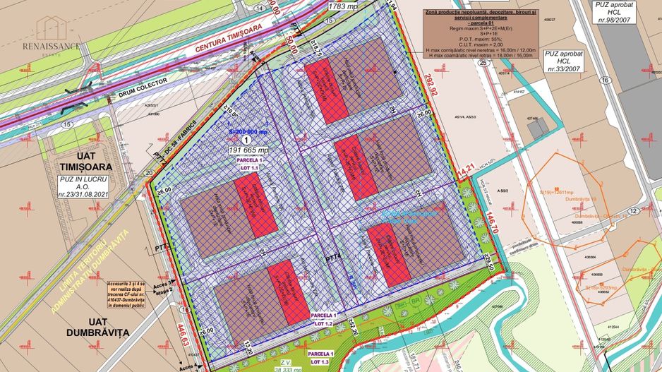 Dumbravita 20 Hectare Teren Industrial - Hale Productie - PUZ Aprobat - Poză 4