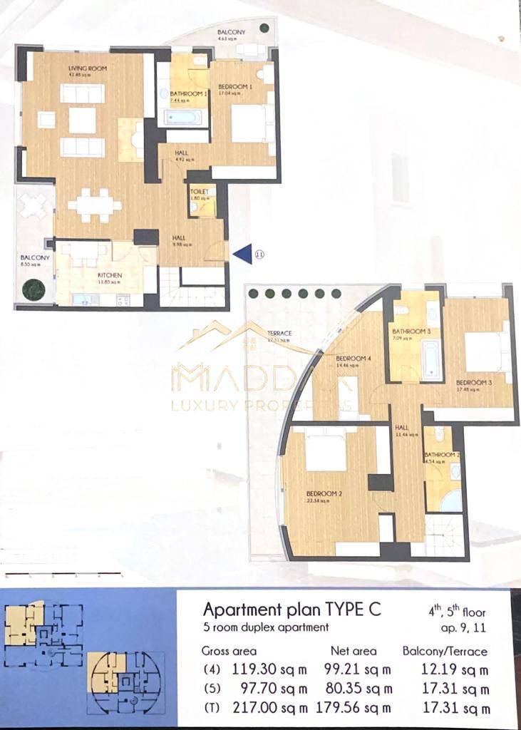 5 Rooms Duplex *1 Underground Parking* // Primaverii - Schiță 55