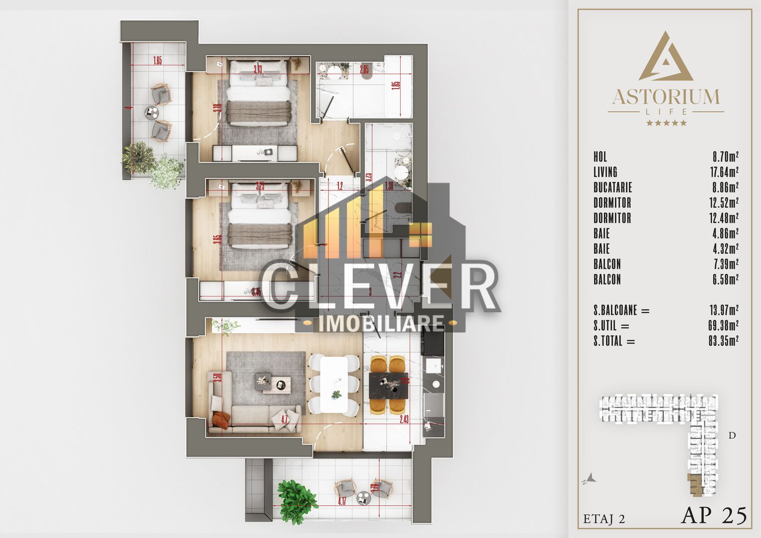 Bloc Premium 3 Camere Th. Pallady Incalzire in Pardoseala - Poză 2