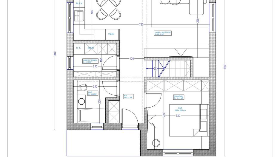 CASE INDIVIDUALE CLINCENI, TOATE UTILITATILE, 350 MP TEREN, COMIS 0% - Schiță 14