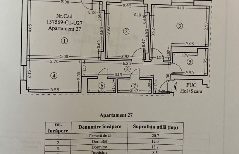 Apartament 3 camere, Mosaic Residence - Poză 15