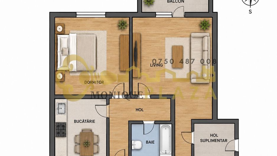 2 Camere | Primaverii | CT | Lift nou | Balcon | Loc de parcare | - Poză 11
