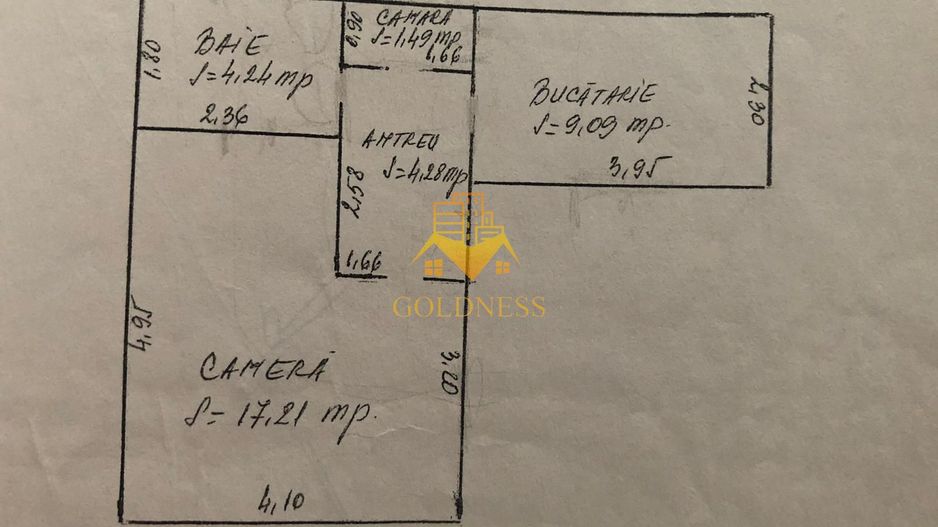 Apartament Ultracentral 37 mp|Curte proprie| Memo, Primarie,UBB FPSE! - Schiță 5