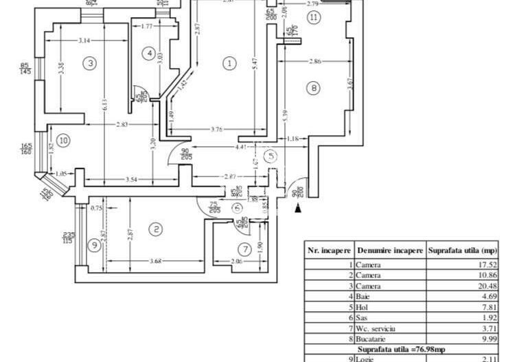 Calea Vacaresti | 3 camere | 87mp | et 8 | loc parcare + boxa | 219.000 euro - Poză 15