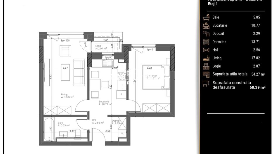 Apartment Premium | Zona Răcădău | 54 MP - Poză 11