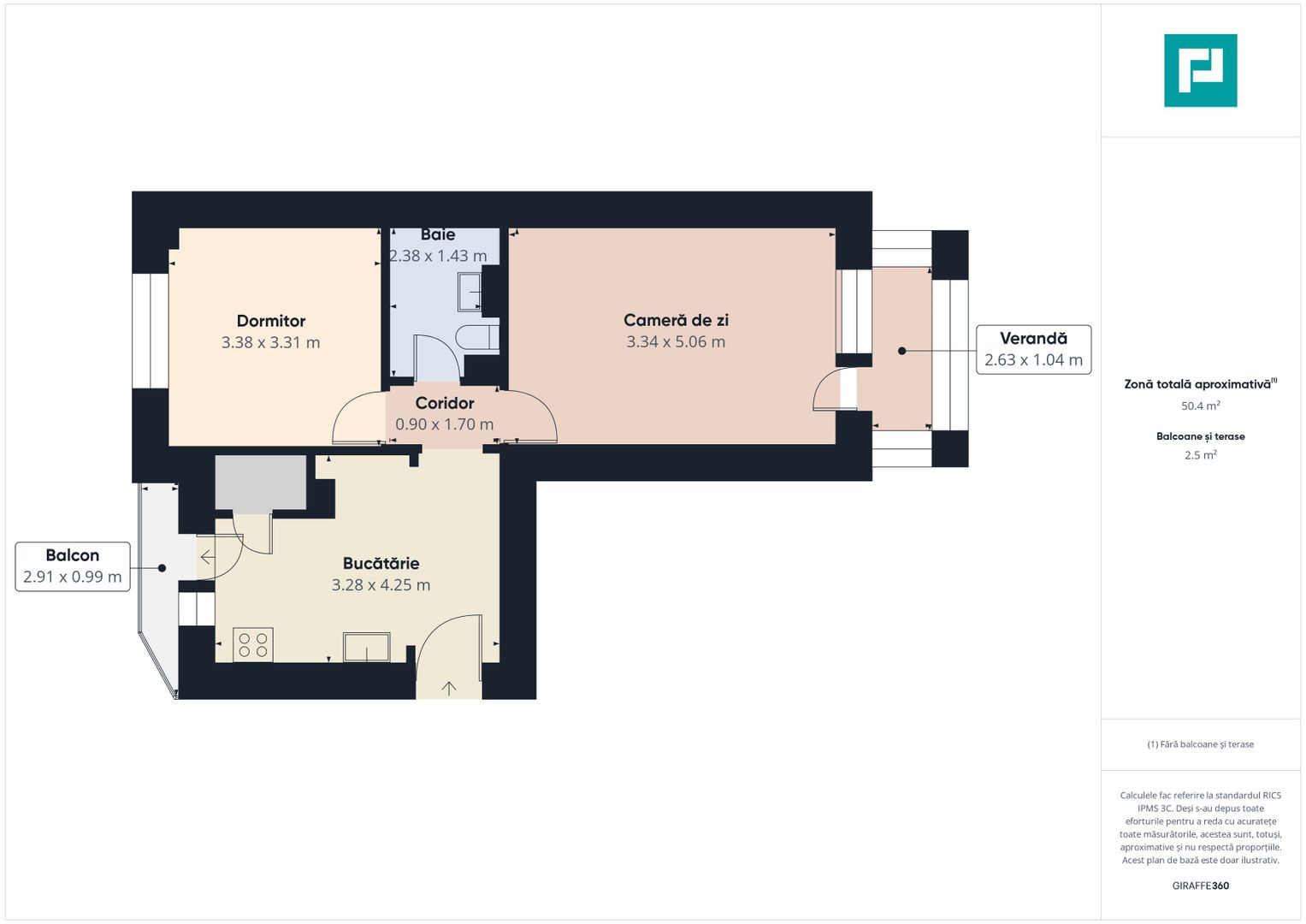Apartament decomandat cu 2 camere în Aradul Nou - Poză 4