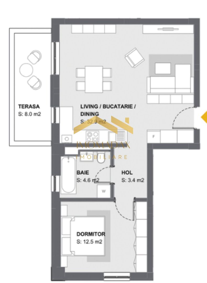 Aradului- 2 Camere-Etaj 1 - Poză 14
