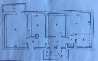 3 camere decomandat | Parcul liniei| Etaj 7/10 - Poză 12