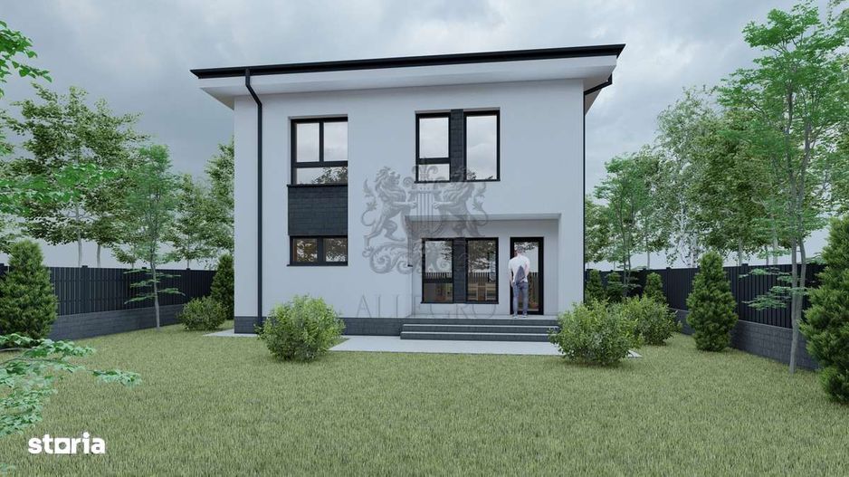 Casa la rosu P+1+Pod Berceni-Vidra - Dealul Verde - Poză 1