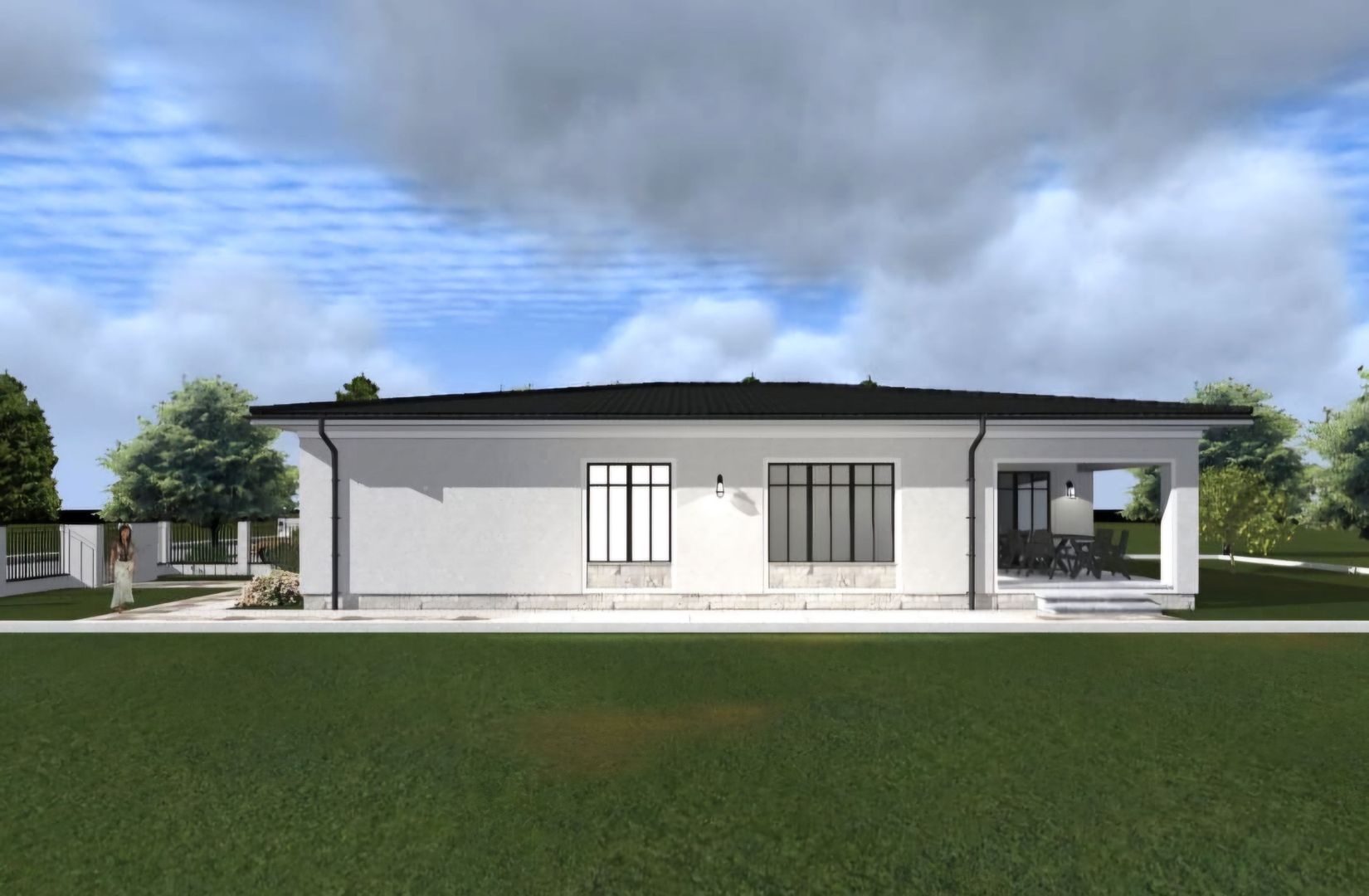 Locuinta individuala cu garaj- in stil mediteranean - Poză 5