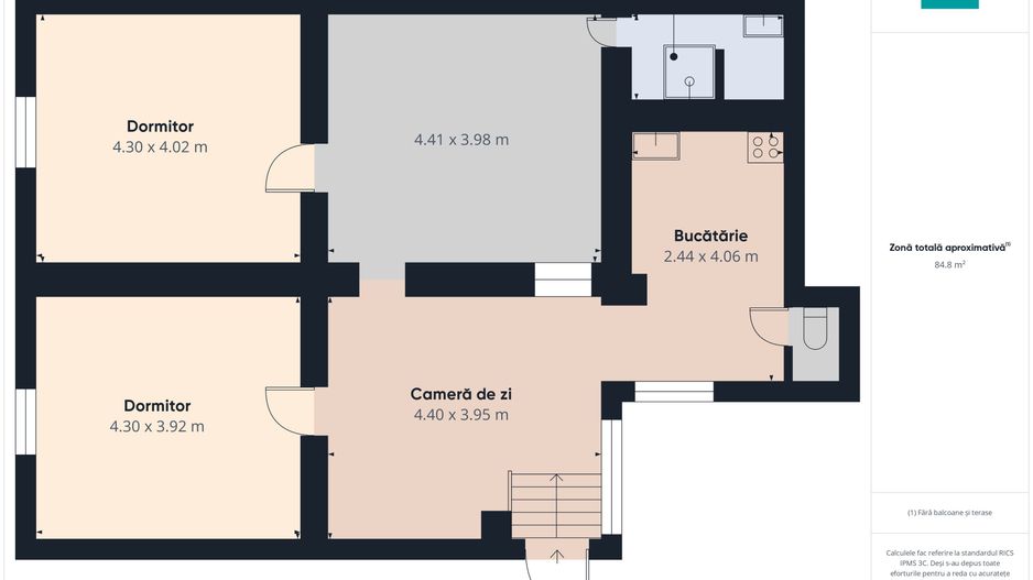 Apartament 4 camere, 85 mp, strada Ion Ghica - Poză 2
