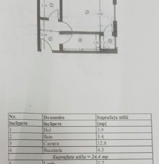 GARSONIERĂ nou RENOVATĂ, etaj 4, zona FILATURII; - Poză 8