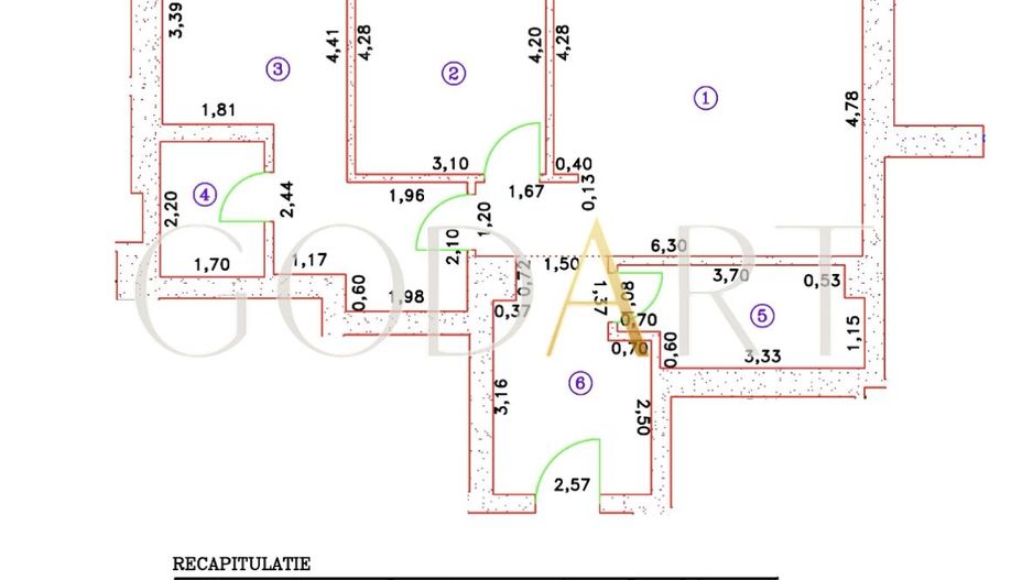 Apartament exclusivist | 3 camere | 96.5 mp |Cortina 126 - Poză 16