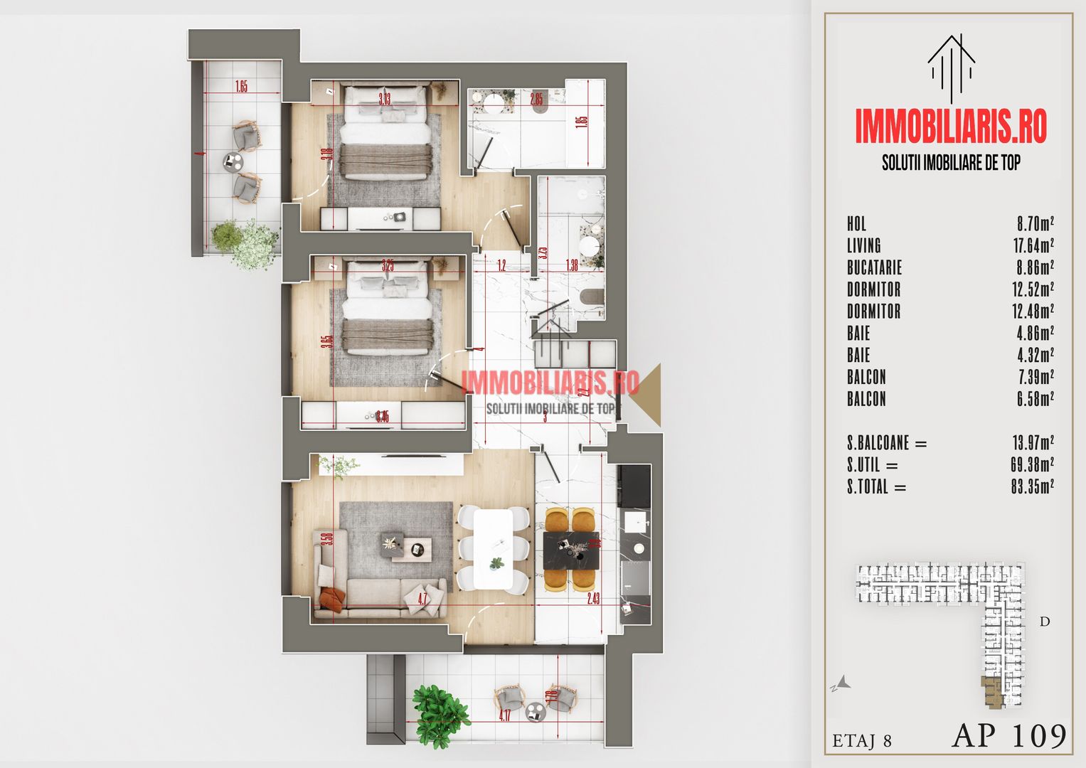Cartier Noul Titan, Transport STB, Finisaje la Alegere, Comision 0% - Schiță 2
