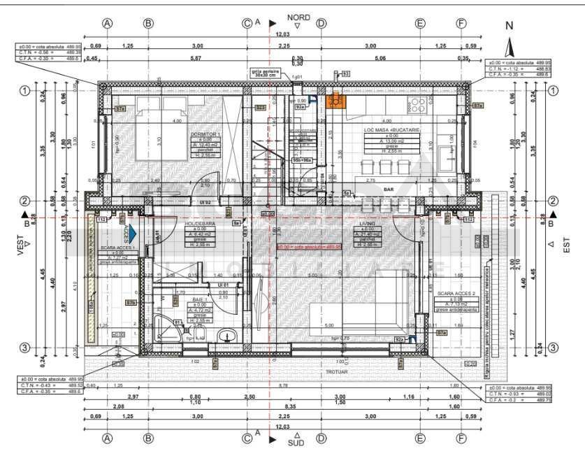 Casa individuala moderna de 120mp, teren 500mp, zona Chinteni - Poză 6