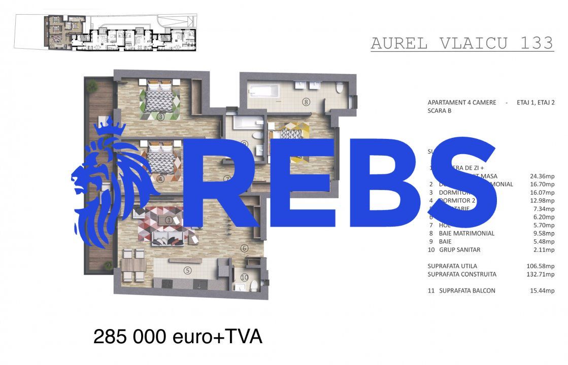 Apartament 4 camere Polona | Aurel Vlaicu  - Poză 9
