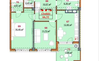 Vânzare, apartament, 2 camere, terasă, strada Grenoble, Botanica - Poză 5