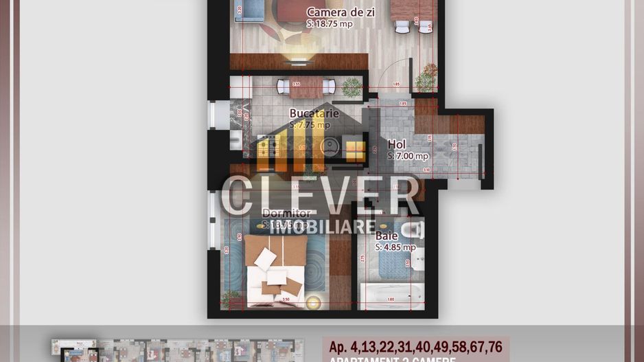 Apartament 2 camere | Balcon 12 mp | Metrou 12 min - Poză 6