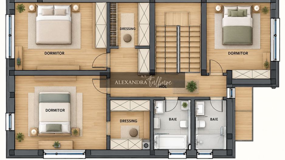 Casa individuala NZEB, 5 camere, 3 bai, finisata, P+ET+POD, Someseni - Poză 7